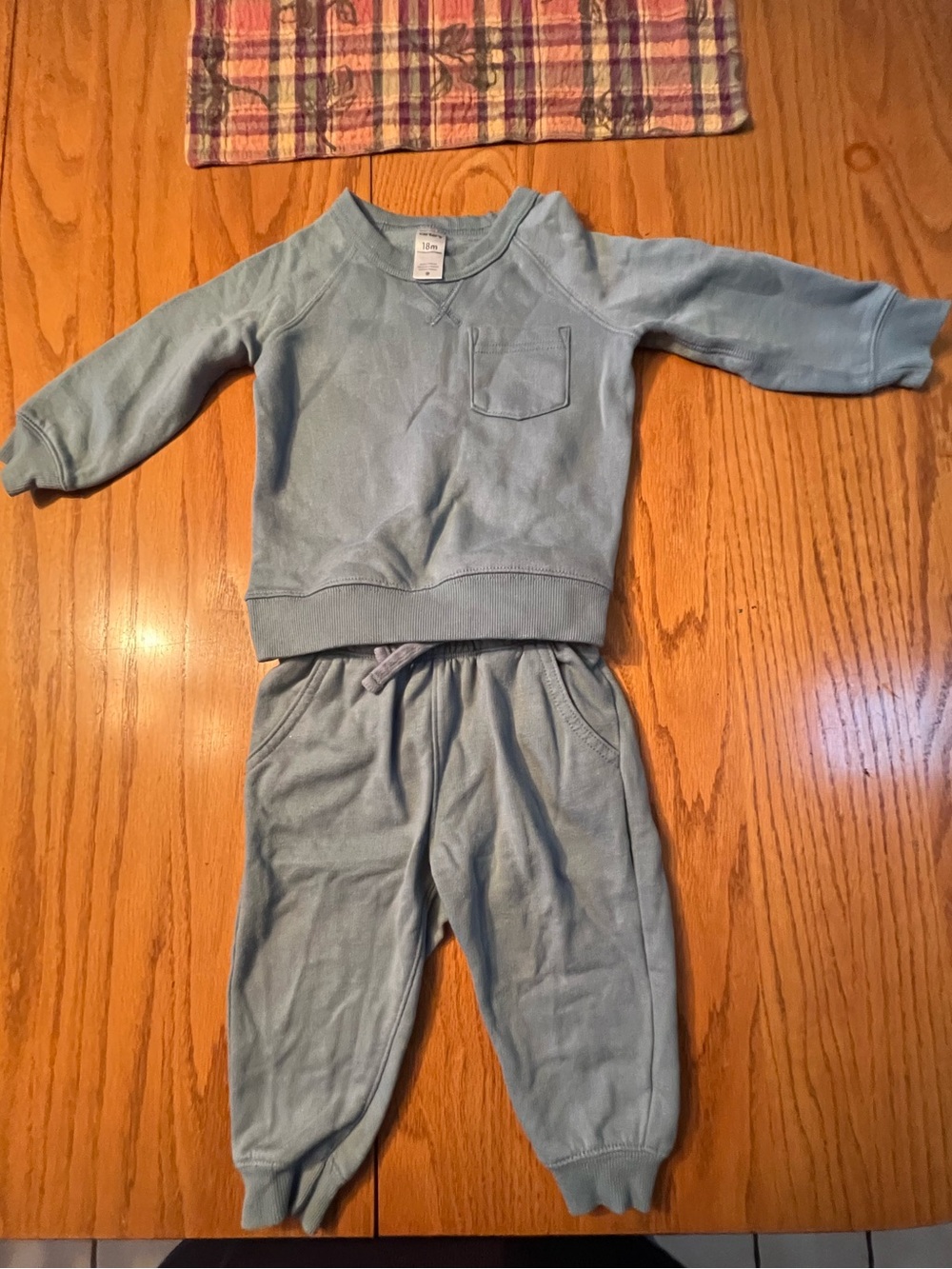 Carter's Blue Sweatshirt & Jogger Set, GUC, Size 18 months